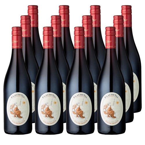 Case of 12 Claude Val Rouge 75cl Red Wine